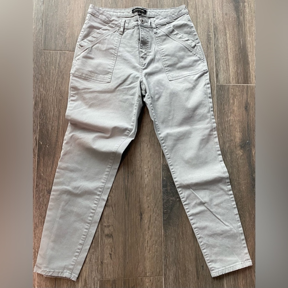 Banana Republic Light Gray Women's Straight Leg trousers